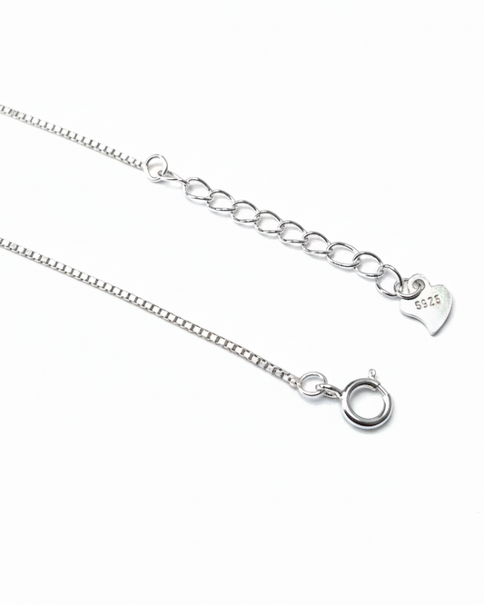 The Celestial Bloom: Petal Drop Necklace in 925 Sterling Silver