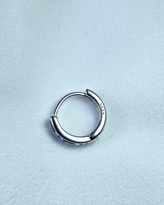 The Everyday Pattern Silver Huggie Bali