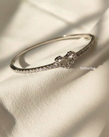 Lovelace Diamond Heart Sterling Silver Bracelet for Her