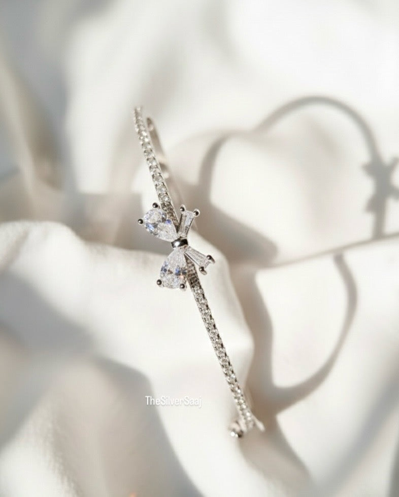 Bow Sterling Silver Bracelet