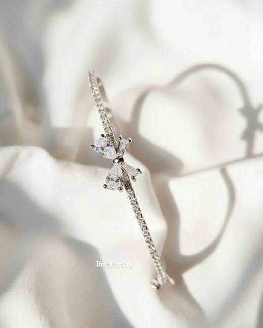 Bow Sterling Silver Bracelet