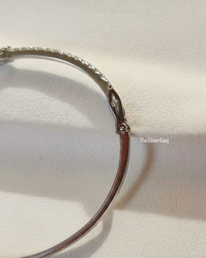Lovelace Diamond Heart Sterling Silver Bracelet for Her