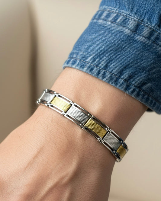 Blazing Star Sterling Silver Men's Bracelet