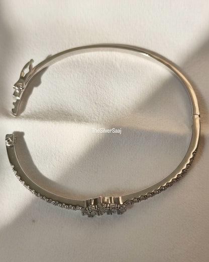 Lovelace Diamond Heart Sterling Silver Bracelet for Her