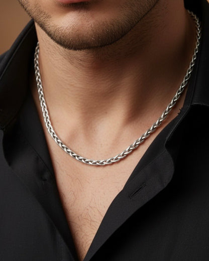 The Signature Bold Oxidized Sterling Silver Chain for Men