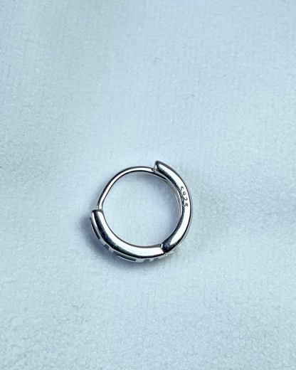 The Everyday Pattern Silver Huggie Bali
