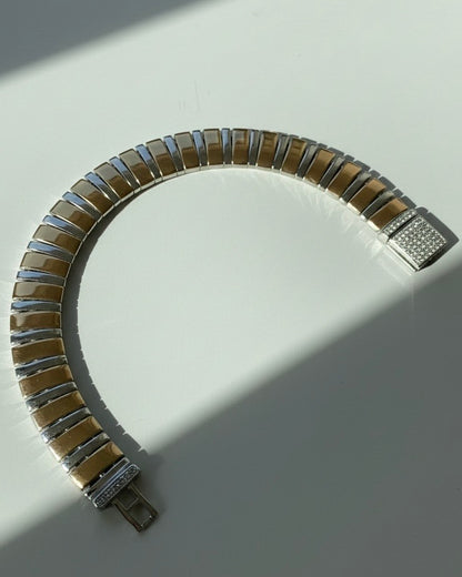 Men's Bracelet | Rose Gold & Sterling Silver